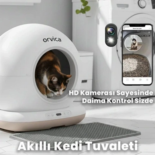 HD Kameralı Akıllı Kedi Tuvaleti