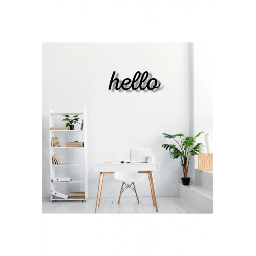 Hello Yazlı Ahşap Tablo
