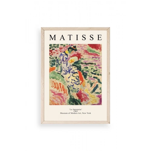 Henri Matisse Ahşap Çerçeveli Tablo 17 x 23