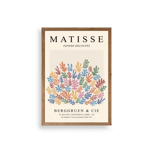 Henri Matisse Ahşap Çerçeveli Tablo 17 x 23