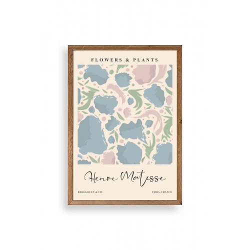 Henri Matisse Ahşap Çerçeveli Tablo 17 x 23