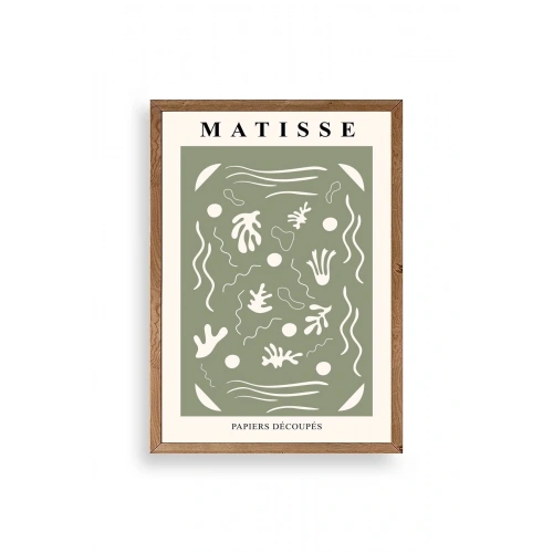 Henri Matisse Ahşap Çerçeveli Tablo 17 x 23