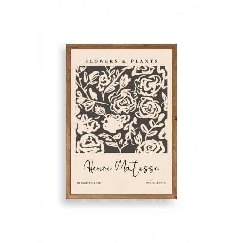 Henri Matisse Ahşap Çerçeveli Tablo 23 x 30