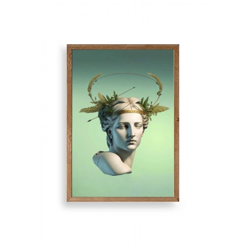 Heykel Ahşap Çerçeveli Tablo 30 x 42