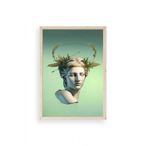 Heykel Ahşap Çerçeveli Tablo 30 x 42