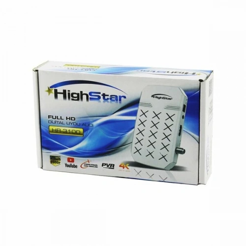 HİGHSTAR HR-3100 FULL HD DİJİTAL UYDU ALICISI 1080P - HDMI - WİFİ - AV - YOUTUBE - 4K UHD TV UYUMLU (5365)