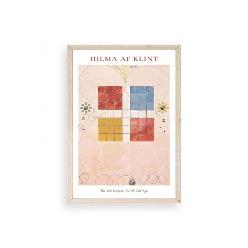 Hilma Af Klint Ahşap Çerçeveli Tablo 23 x 30