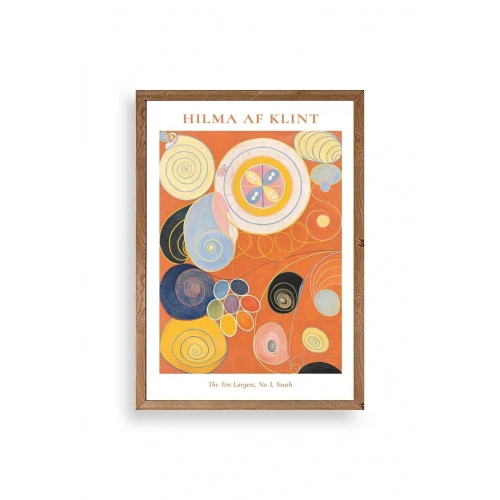Hilma Af Klint Ahşap Çerçeveli Tablo 30 x 42