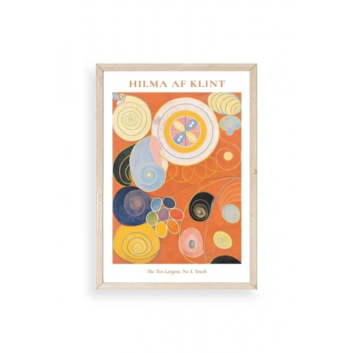Hilma Af Klint Ahşap Çerçeveli Tablo 50 x 70