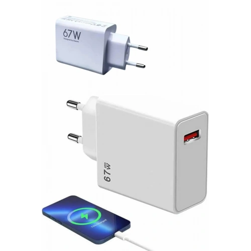 Hızlı Şarj Adaptörü 67w Type C Yüksek Voltaj Koruması
