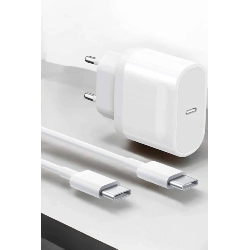 Hızlı Şarj Adaptörü Ve Type-c Kablo 15 Pro Max Uyumlu