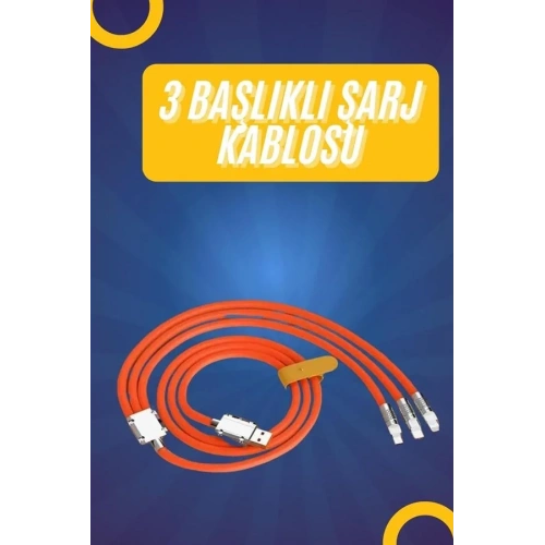 Hızlı Şarj Ve Veri Aktarım Kablo 1.2m Type-c Micro Usb Lightning