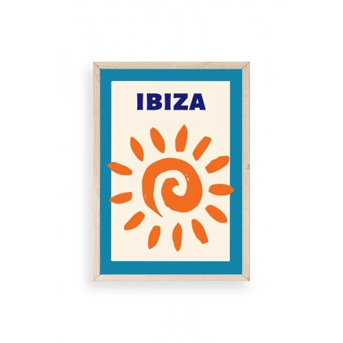 Ibiza Ahşap Çerçeveli Tablo 17 x 23