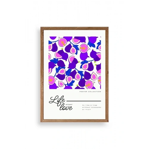 İncir Ahşap Çerçeveli Tablo 50 x 70