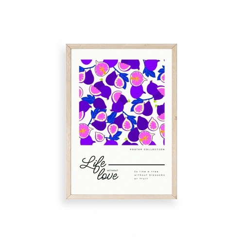 İncir Ahşap Çerçeveli Tablo 50 x 70