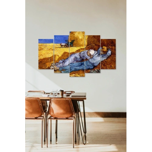 İnsan Manzara 5 Parçalı Mdf Tablo 60 x 100