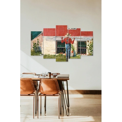 İnsan Manzarası 5 Parçalı Mdf Tablo 60 x 100