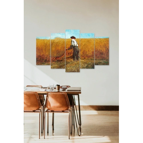 İnsan Manzarası 5 Parçalı Mdf Tablo 60 x 100