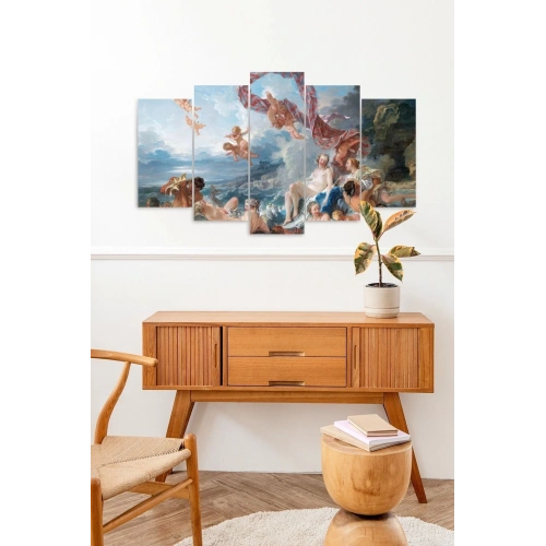 İnsan Manzarası 5 Parçalı Mdf Tablo 60 x 100