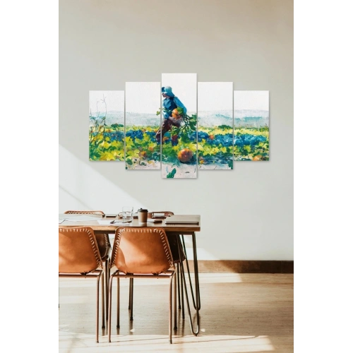 İnsan Manzarası 5 Parçalı Mdf Tablo 60 x 100
