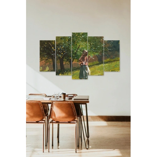 İnsan Manzarası 5 Parçalı Mdf Tablo 60 x 100