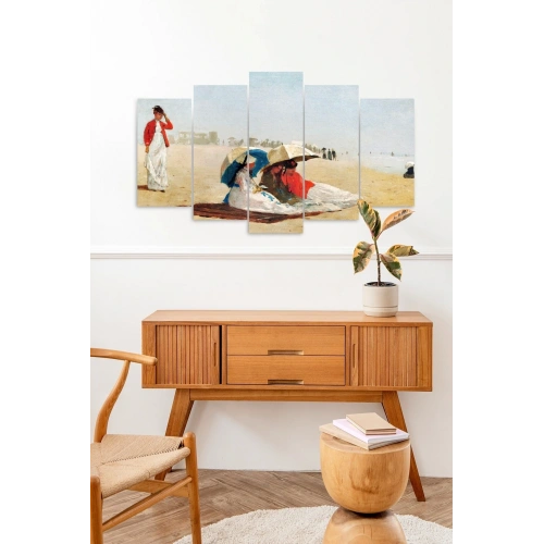 İnsan Manzarası 5 Parçalı Mdf Tablo 60 x 100