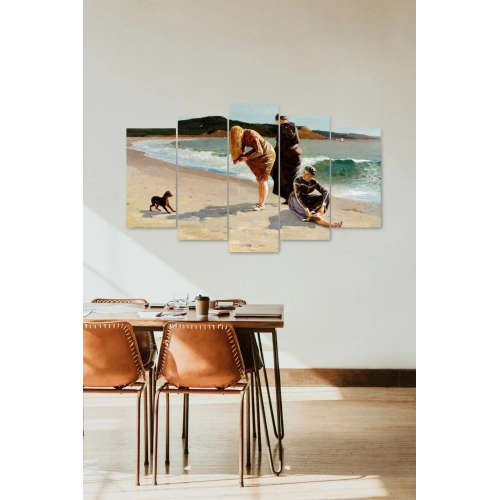 İnsan Manzarası 5 Parçalı Mdf Tablo 60 x 100