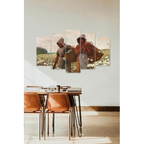 İnsan Manzarası 5 Parçalı Mdf Tablo 60 x 100