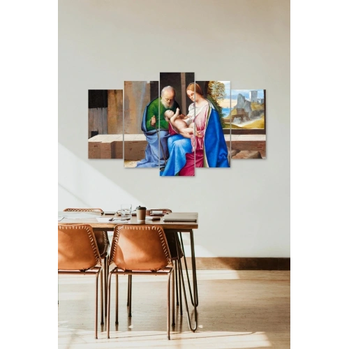 İnsan Manzarası 5 Parçalı Mdf Tablo 60 x 100