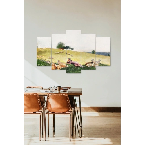 İnsan Manzarası5 Parçalı Mdf Tablo 60 x 100