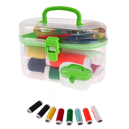 İplik Set Oval Plastik Dikiş Seti