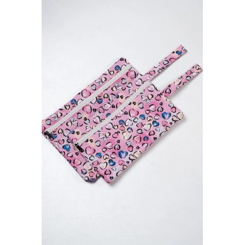 Islak/kuru Kirli Temiz Kıyafet, Mayo, Bebek Çamaşır Çantası - Sıvı Geçirmez Kalpli