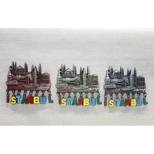 İstanbul Temalı Sarkaçlı Magnet 8 Cm Dekoratif