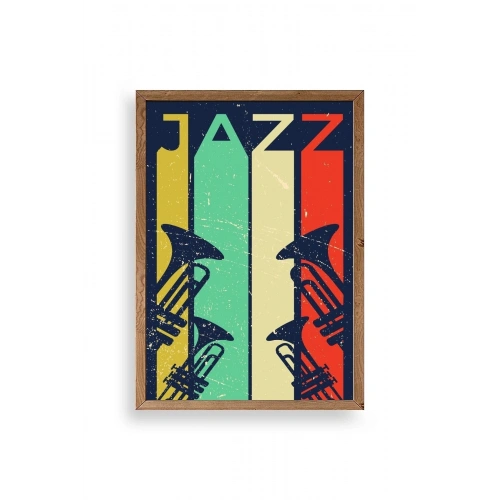 Jazz Ahşap Çerçeveli Tablo 23 x 30