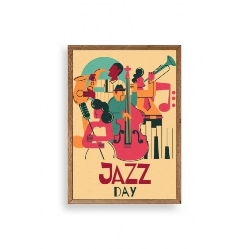 Jazz Ahşap Çerçeveli Tablo 23 x 30