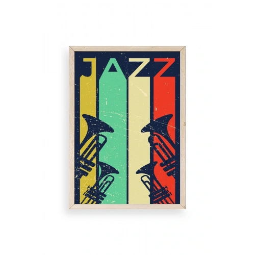 Jazz Ahşap Çerçeveli Tablo 30 x 42