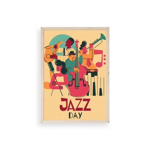 Jazz Ahşap Çerçeveli Tablo 50 x 70