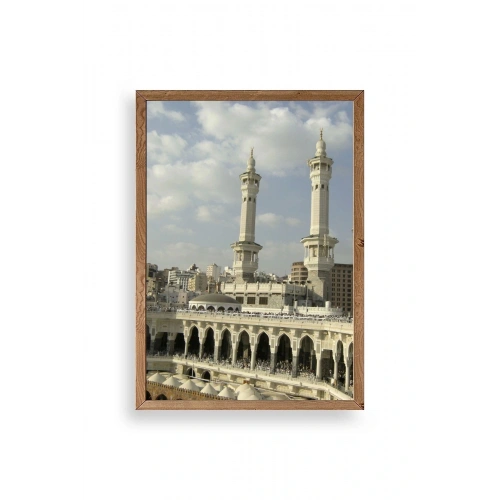 Kabe Camii Ahşap Çerçeveli Tablo 17 x 23