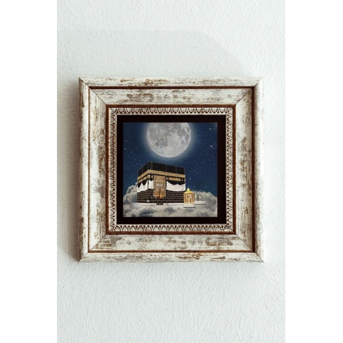 Kabe Çerçeveli Taş Tablo , Çerçeveli Taş Duvar Dekoru-enkcrcvtbl-00130 20 cm