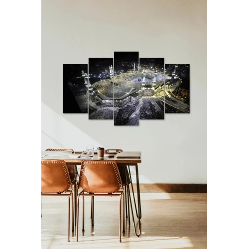 Kabe Manzarası 5 Parçalı Mdf Tablo 60 x 100