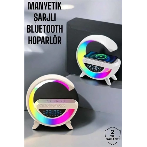 Kablosuz Bluetooth Hoparlör 15w Led Gece Lambası