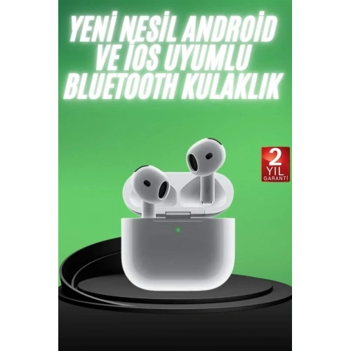 Kablosuz Bluetooth Kulaklık Beyaz Çağrı Cevaplayabilen Model
