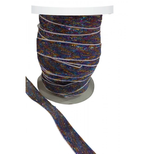 Kadife Kurdele Simli 1,5 Cm Karışık Renk 5 Metre