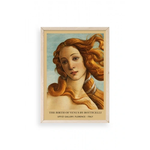 Kadın Ahşap Çerçeveli Tablo 17 x 23