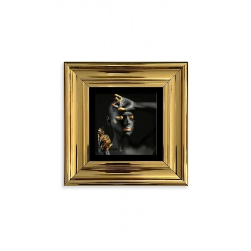 Kadın Çerçeveli Taş Tablo 20 cm