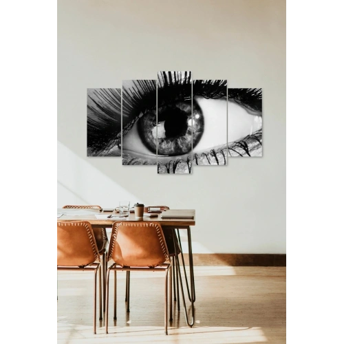 Kadın Gözbebeği 5 Parçalı Mdf Tablo 60 x 100