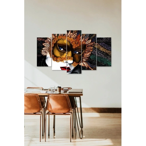 Kadın Maske 5 Parçalı Mdf Tablo 60 x 100