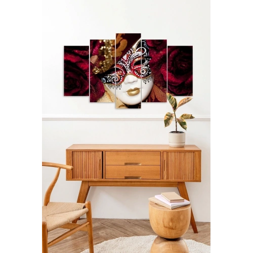 Kadın Maske 5 Parçalı Mdf Tablo 60 x 100