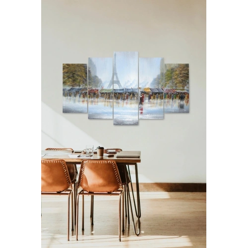 Kadın ve Erkek Dans 5 Parçalı Mdf Tablo 60 x 100