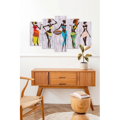 Kadınlar Dans 5 Parçalı Mdf Tablo 60 x 100